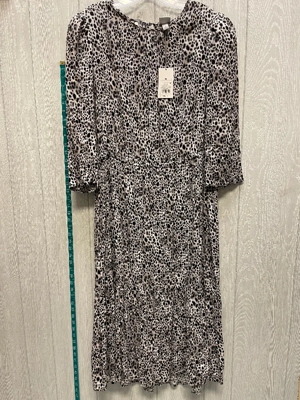 Dress Casual Midi By A New Day In Animal Print, Size: Xl