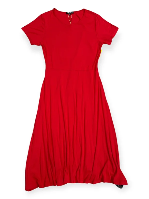 Dress Casual Midi By Clothes Mentor In Red, Size: M