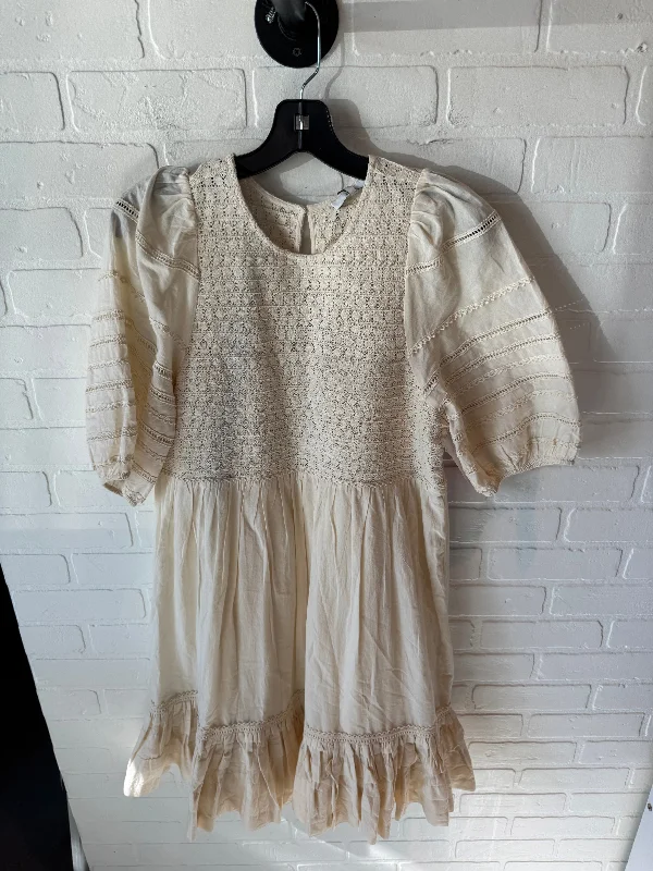 Dress Casual Midi By Cma In Cream, Size: S