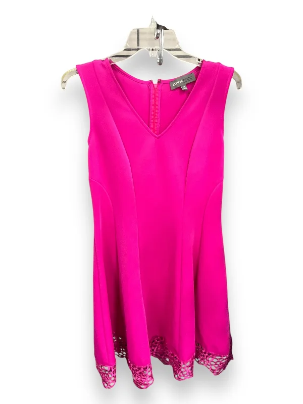 Dress Casual Midi By Donna Ricco In Pink, Size: L