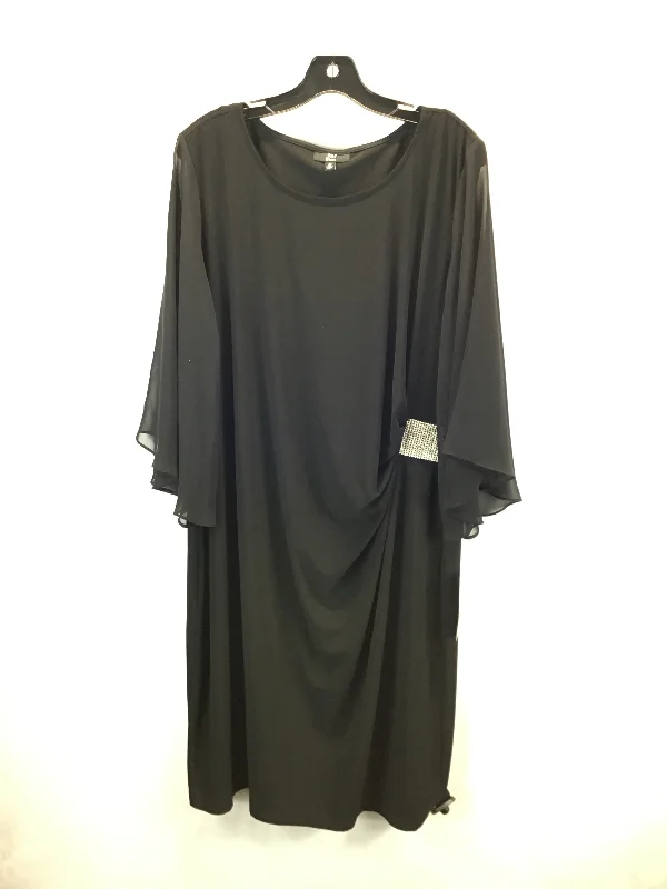 Dress Casual Midi By Jbs In Black, Size: 2x