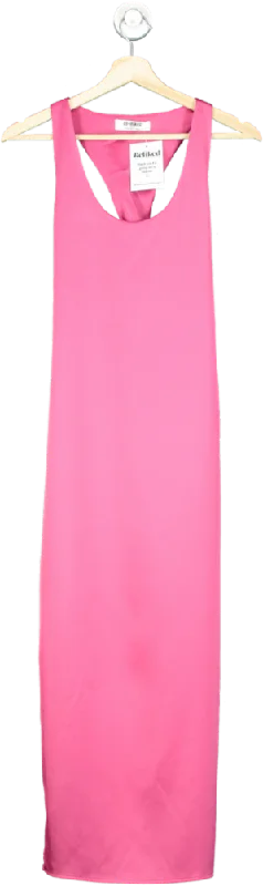 4th & Reckless Pink Maxi Dress Petite UK 6