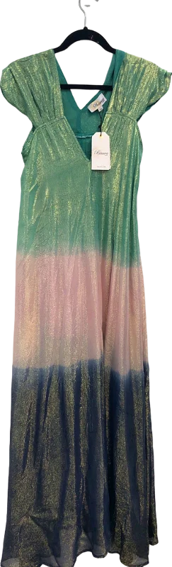 LAW & CO Green Multi-Colour Maxi Dress UK 12/14