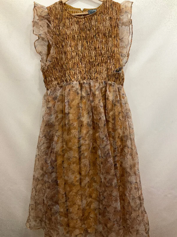 Dress Casual Maxi By Cmc In Brown, Size: 1x