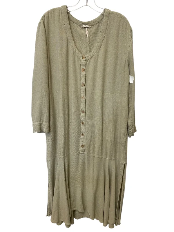 Dress Casual Maxi By Free People In Green, Size: M