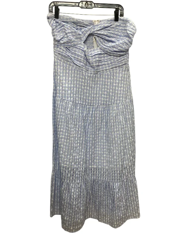 Dress Casual Maxi By Thml In Blue & White, Size: Xl