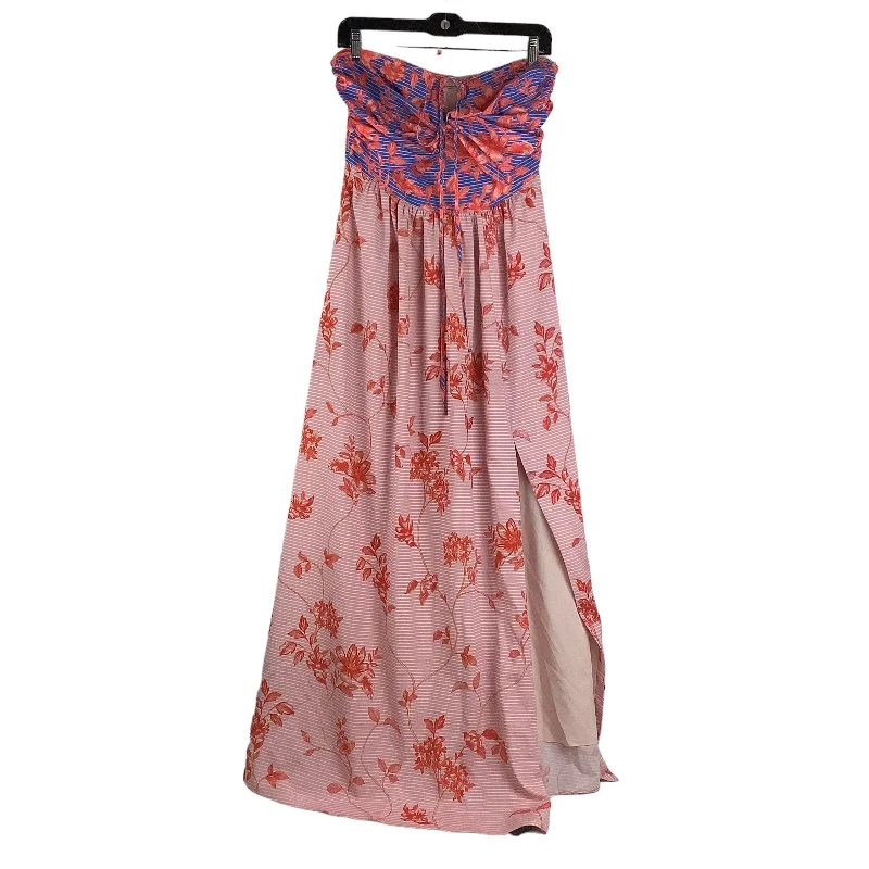 Dress Party Long By Badgley Mischka In Floral Print, Size: 6