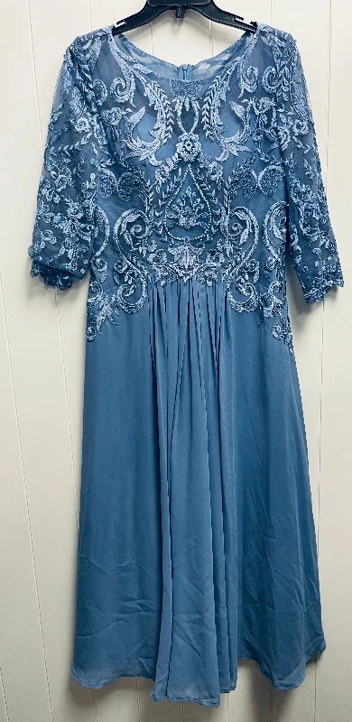 Dress Party Long By Clothes Mentor In Blue, Size: 10