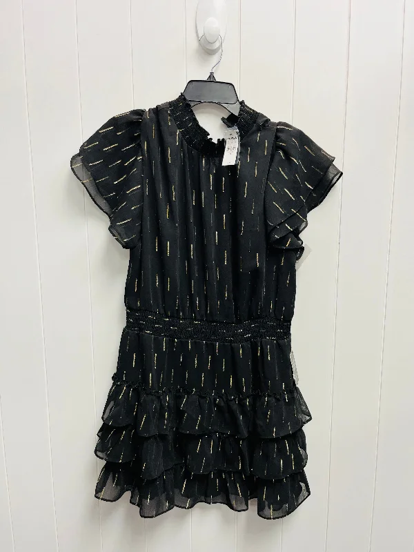 Dress Party Short By Express In Black & Gold, Size: Xl