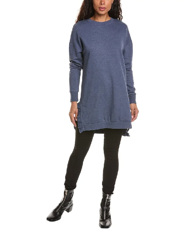 Solutions! Ruffle Side Sweatshirt Dress