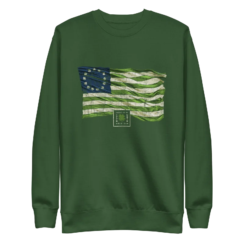 St. Paddy's Betsy Ross Flag Crew Neck Sweatshirt - Women's