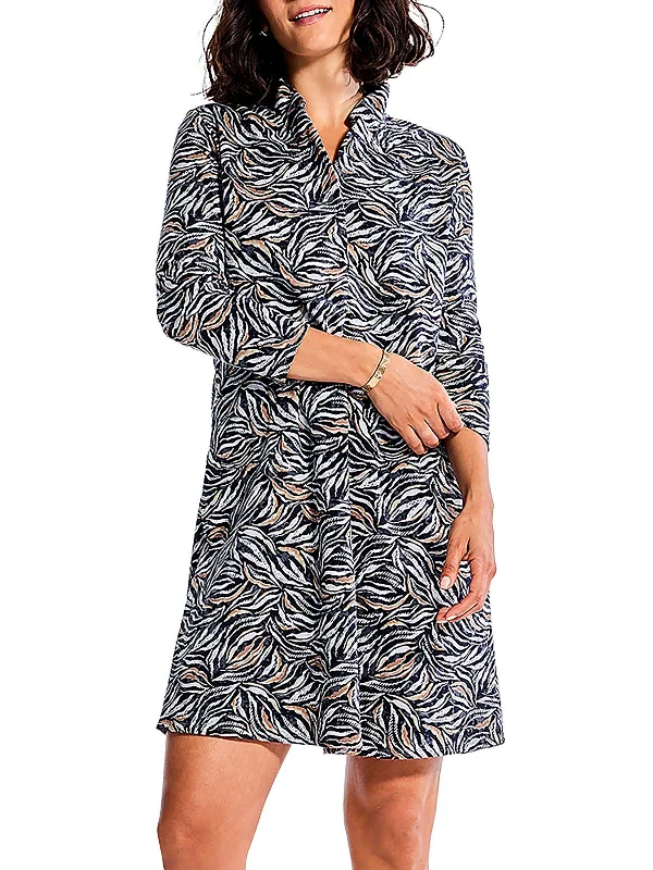 Womens Casual Short Sweatshirt Dress