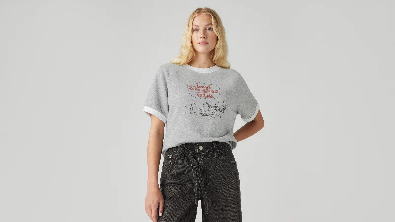 Levi’s® Women’s Graphic Marina Short-Sleeve Crewneck Sweatshirt