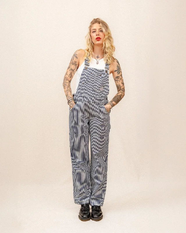 Railroad Dungarees - Indigo Hickory Stripe