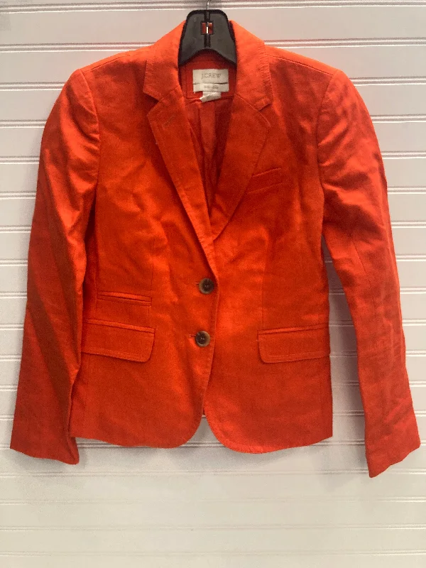 Blazer By J. Crew In Orange, Size: 0p