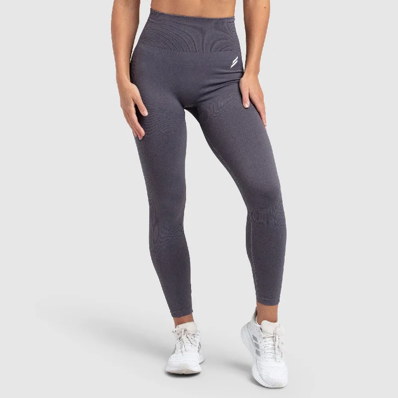 Impact Solid Leggings - Storm Grey