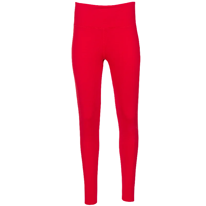 Women's Micro-Elite Chamois Pocket Legging - Hot Chillys Red